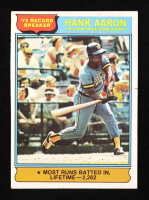 Hank Aaron 1976 Topps #1 RB at PristineAuction.com