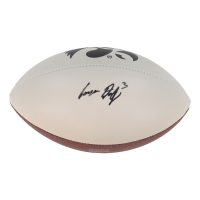Cooper DeJean Signed Iowa Hawkeyes Logo Football (JSA) at PristineAuction.com