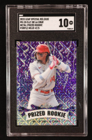Elly De La Cruz 2023 Leaf Metal Special Release Prized Rookie Mojo Purple #PR25 RC #4/15 (SGC 10) at PristineAuction.com