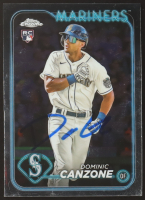 Dominic Canzone Signed 2024 Topps Chrome #133 RC (JSA) at PristineAuction.com