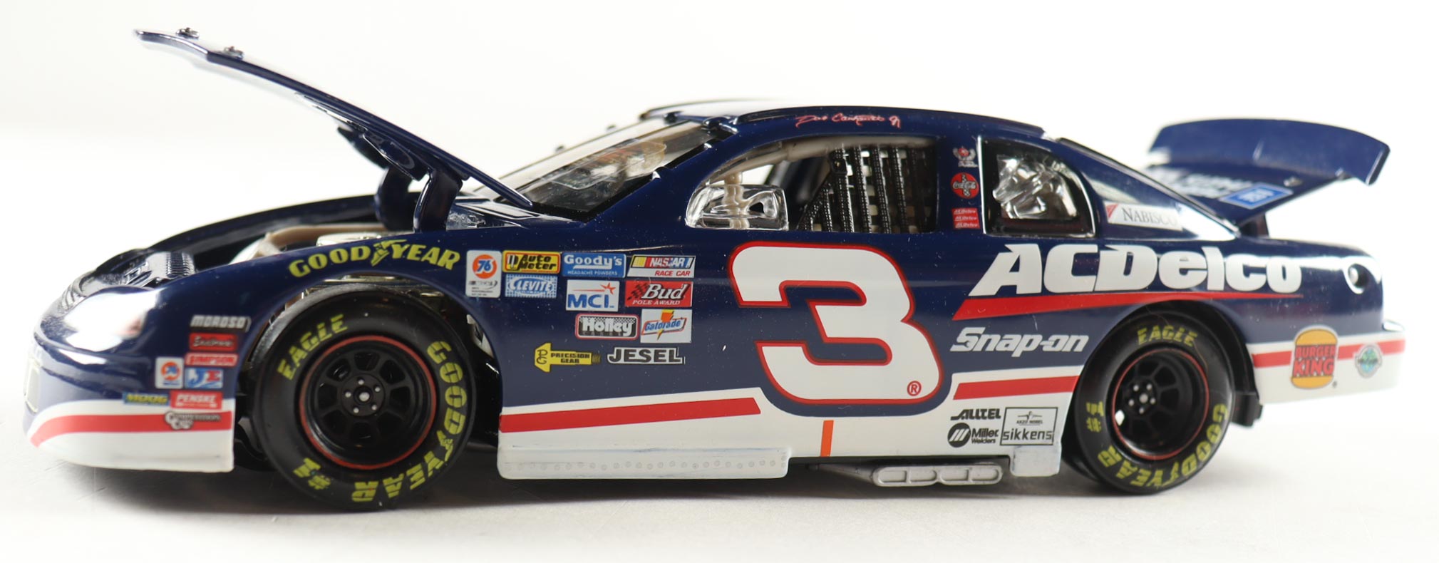 Dale Earnhardt Jr. Signed 1999 #3 ACDelco Monte Carlo 1:24 Diecast Car (JR Motorsports) at PristineAuction.com Dale Earnhardt Jr. Signed 1999 #3 ACDelco Monte Carlo 1:24 Diecast Car (JR Motorsports) at PristineAuction.com