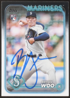 Bryan Woo Signed 2024 Topps #12 RC (JSA) at PristineAuction.com