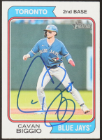 Cavan Biggio Signed 2023 Topps Heritage #349 (JSA) at PristineAuction.com