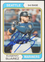 Eugenio Suarez Signed 2023 Topps Heritage #196 (JSA) at PristineAuction.com