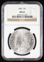 1883 Morgan Silver Dollar (NGC MS62) at PristineAuction.com
