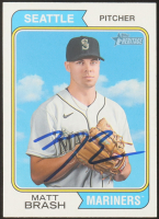Matt Brash 2023 Topps Heritage #26 RC (JSA) at PristineAuction.com