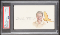 Bobbi Trout Signed Cut Signature with Portrait (PSA) Golden Age of Aviation Female Pilot at PristineAuction.com