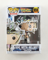 Christopher Lloyd Signed "Back to the Future" #959 Doc With Helmet Funko Pop! Vinyl Figure (Beckett) at PristineAuction.com