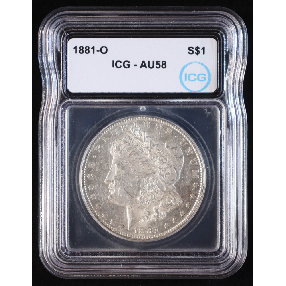 1881-O Morgan Silver Dollar (ICG AU58) at PristineAuction.com
