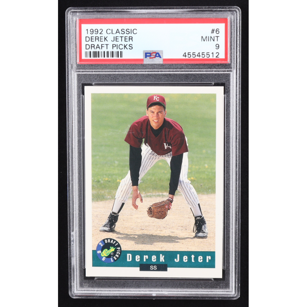Derek Jeter 1992 Classic Draft Picks #6 RC (PSA 9) at PristineAuction.com