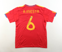 Andres Iniesta Signed Spain Adidas Authentic Jersey (Beckett) at PristineAuction.com