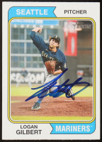 Logan Gilbert Signed 2023 Topps Heritage #247 (JSA) at PristineAuction.com