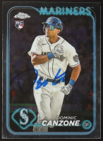 Dominic Canzone Signed 2024 Topps Chrome #133 RC (JSA) at PristineAuction.com