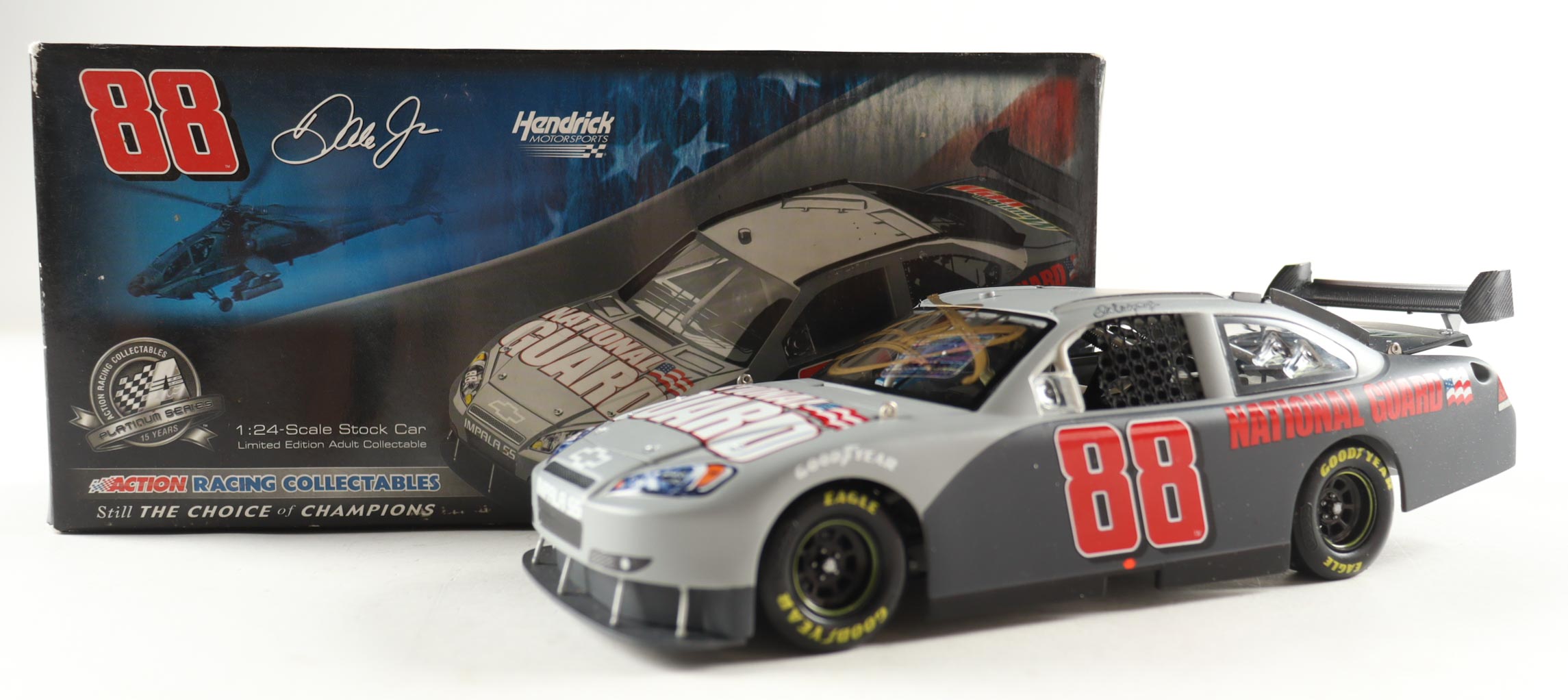 Dale Earnhardt Jr. Signed 2008 #88 National Guard Test Car Impala SS 1:24 Diecast Car (JR Motorsports) at PristineAuction.com Dale Earnhardt Jr. Signed 2008 #88 National Guard Test Car Impala SS 1:24 Diecast Car (JR Motorsports) at PristineAuction.com