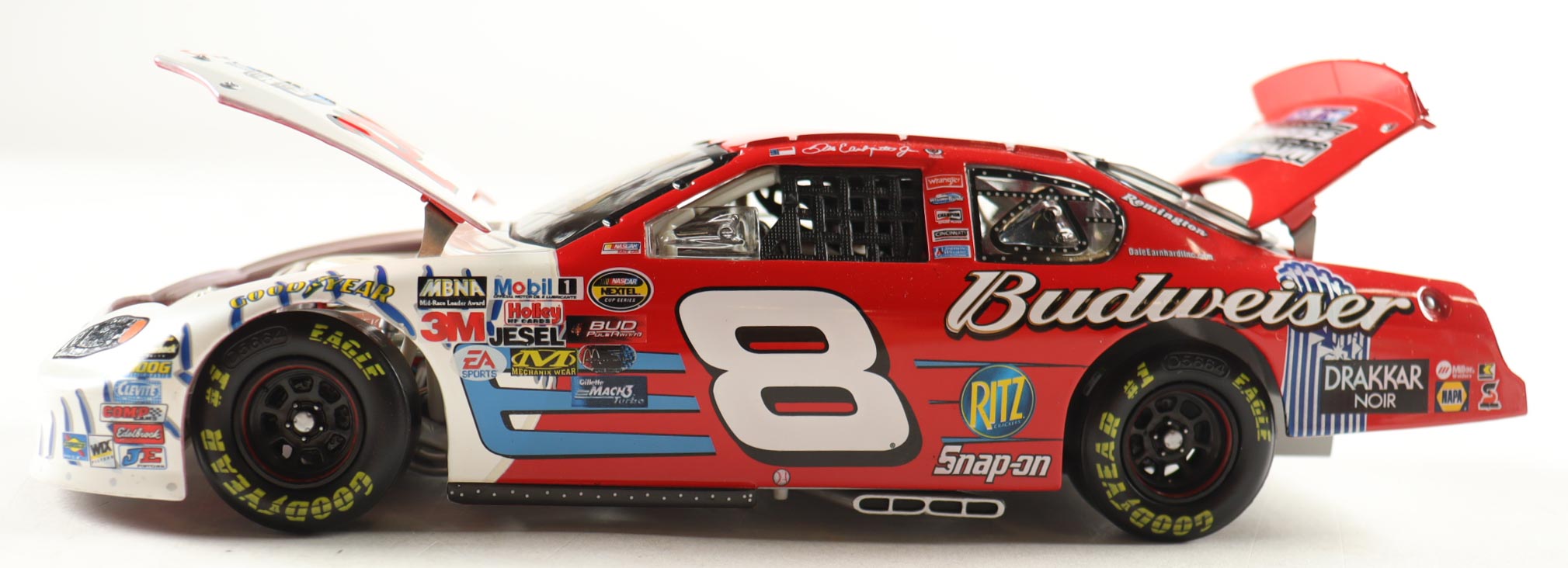 Dale Earnhardt Jr. Signed 2004 #8 Budweiser / MLB World Series Monte Carlo 1:24 Diecast Car (JR Motorsports) at PristineAuction.com Dale Earnhardt Jr. Signed 2004 #8 Budweiser / MLB World Series Monte Carlo 1:24 Diecast Car (JR Motorsports) at PristineAuction.com