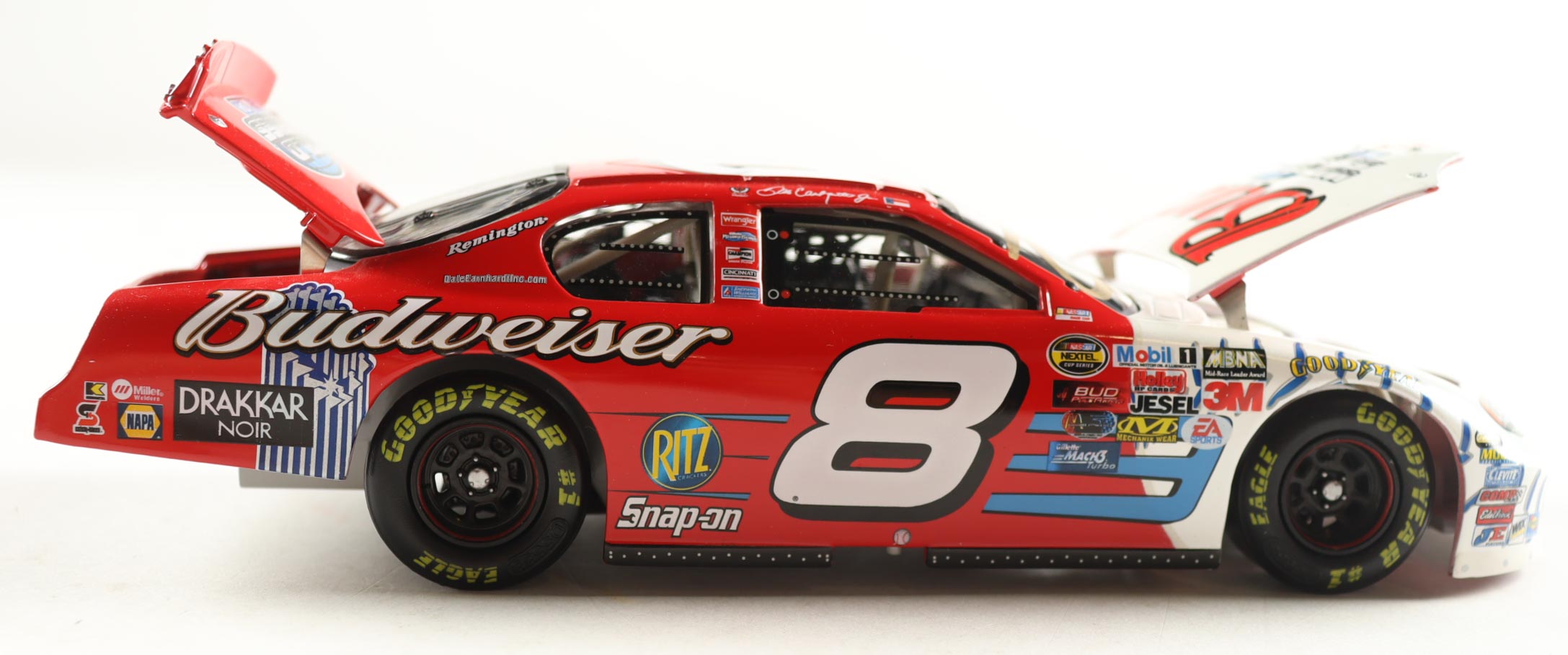 Dale Earnhardt Jr. Signed 2004 #8 Budweiser / MLB World Series Monte Carlo 1:24 Diecast Car (JR Motorsports) at PristineAuction.com Dale Earnhardt Jr. Signed 2004 #8 Budweiser / MLB World Series Monte Carlo 1:24 Diecast Car (JR Motorsports) at PristineAuction.com