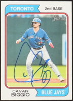 Cavan Biggio Signed 2023 Topps Heritage #349 (JSA) at PristineAuction.com