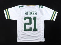 Eric Stokes Signed Jersey Inscribed "20211st Rd Pick" (JSA) at PristineAuction.com