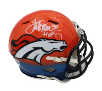 Terrell Davis Signed Broncos Custom Speed Mini Helmet Inscribed "HOF 17" (Radtke) at PristineAuction.com
