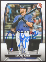 Nolan Jones Signed 2023 Bowman #74 RC (JSA) at PristineAuction.com