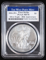 2016-(W) American Silver Eagle - The West Point Mint First Strike- Silver Eagle 30th Anniversary (PCGS MS70) at PristineAuction.com
