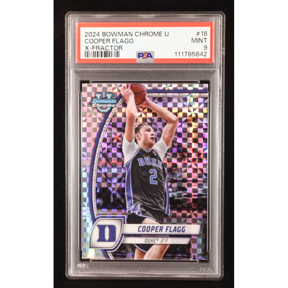 Cooper Flagg 2024-25 Bowman Chrome University X-Fractors #16 RC (PSA 10) at PristineAuction.com