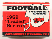 1989 Topps Football "Traded" Series Box With (132) Cards at PristineAuction.com