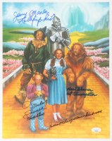 Jerry Maren, Mickey Carroll & Karl Slover Signed "The Wizard of Oz" 11.5x14.5 Print with Multiple Inscriptions (JSA) at PristineAuction.com