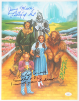 Jerry Maren, Mickey Carroll & Karl Slover Signed "The Wizard of Oz" 11.5x14.5 Print with Multiple Inscriptions (JSA) at PristineAuction.com