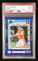 Bo Nix 2024 Donruss Optic Rated Rookies Preview Blue Scope #369 RC (PSA 9) at PristineAuction.com