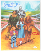 Jerry Maren, Mickey Carroll & Karl Slover Signed "The Wizard of Oz" 11.5x14.5 Print with Multiple Inscriptions (JSA) at PristineAuction.com