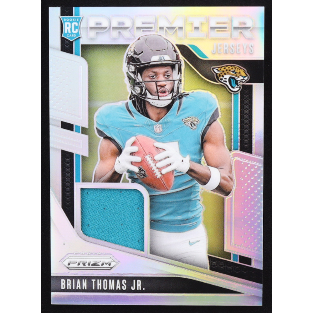 Brian Thomas Jr. 2024 Panini Prizm Premier Jerseys #13 RC at PristineAuction.com