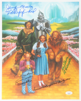 Jerry Maren, Mickey Carroll & Karl Slover Signed "The Wizard of Oz" 11.5x14.5 Print with Multiple Inscriptions (JSA) at PristineAuction.com