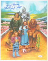 Jerry Maren, Mickey Carroll & Karl Slover Signed "The Wizard of Oz" 11.5x14.5 Print with Multiple Inscriptions (JSA) at PristineAuction.com