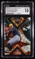 Paul Skenes 2024 Wild Card AutoMania Square American Flag Sparkles #AMASQPS3 #19/50 RC (CGC 10) at PristineAuction.com