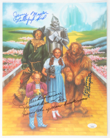 Jerry Maren, Mickey Carroll & Karl Slover Signed "The Wizard of Oz" 11.5x14.5 Print with Multiple Inscriptions (JSA) at PristineAuction.com