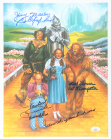 Jerry Maren, Mickey Carroll & Karl Slover Signed "The Wizard of Oz" 11.5x14.5 Print with Multiple Inscriptions (JSA) at PristineAuction.com