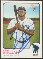 Vidal Brujan Signed 2022 Topps Heritage #90 RC (JSA) at PristineAuction.com