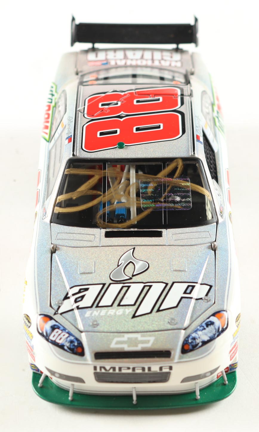 Dale Earnhardt Jr. Signed 2008 #88 Amp Energy / Mt. Dew Impala SS Mesma & Color Chrome 1:24 Diecast Car (JR Motorsports) at PristineAuction.com Dale Earnhardt Jr. Signed 2008 #88 Amp Energy / Mt. Dew Impala SS Mesma & Color Chrome 1:24 Diecast Car (JR Motorsports) at PristineAuction.com