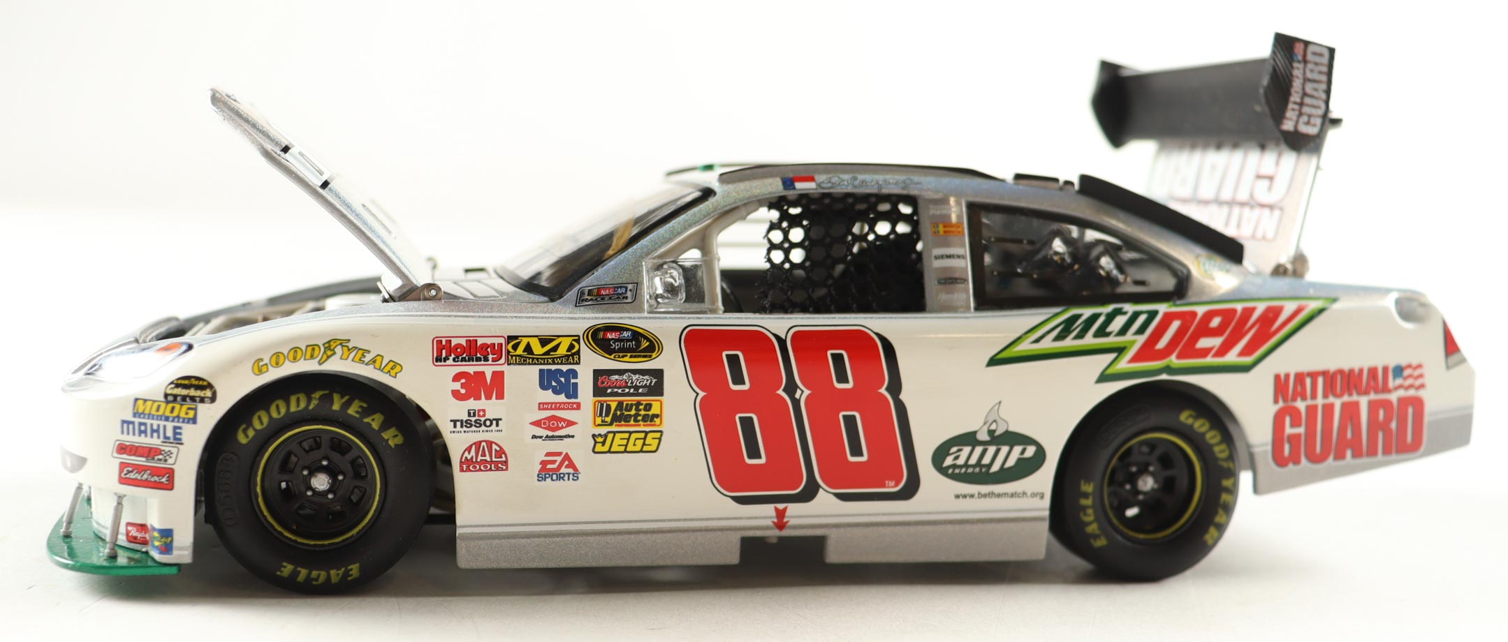 Dale Earnhardt Jr. Signed 2008 #88 Amp Energy / Mt. Dew Impala SS Mesma & Color Chrome 1:24 Diecast Car (JR Motorsports) at PristineAuction.com Dale Earnhardt Jr. Signed 2008 #88 Amp Energy / Mt. Dew Impala SS Mesma & Color Chrome 1:24 Diecast Car (JR Motorsports) at PristineAuction.com