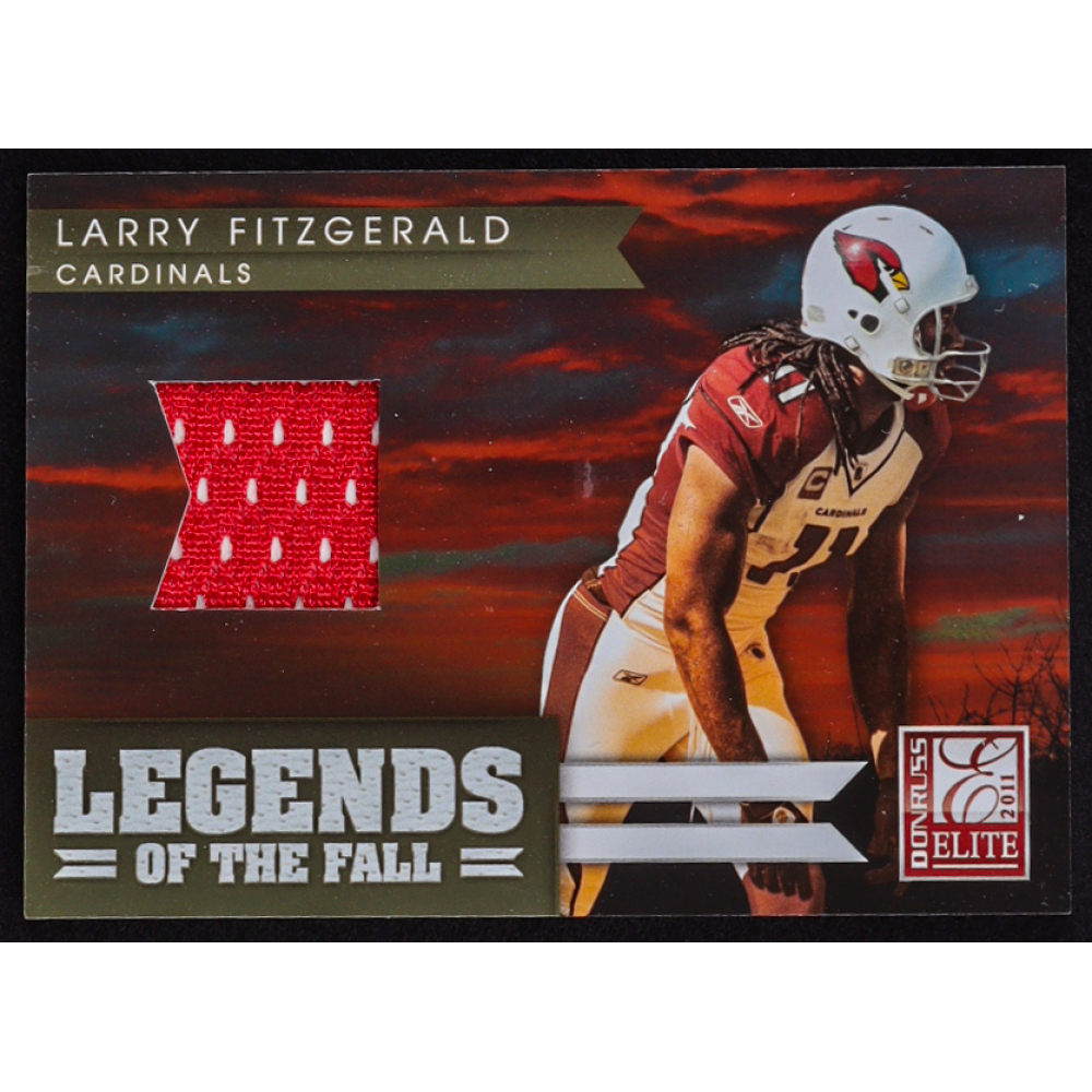 Larry Fitzgerald 2011 Donruss Elite Legends of the Fall Jerseys #12 #207/299 at PristineAuction.com