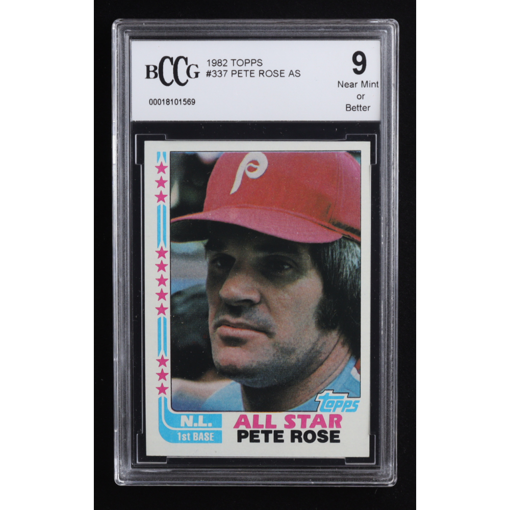 Pete Rose 1982 Topps #337 AS (BCCG 9) at PristineAuction.com
