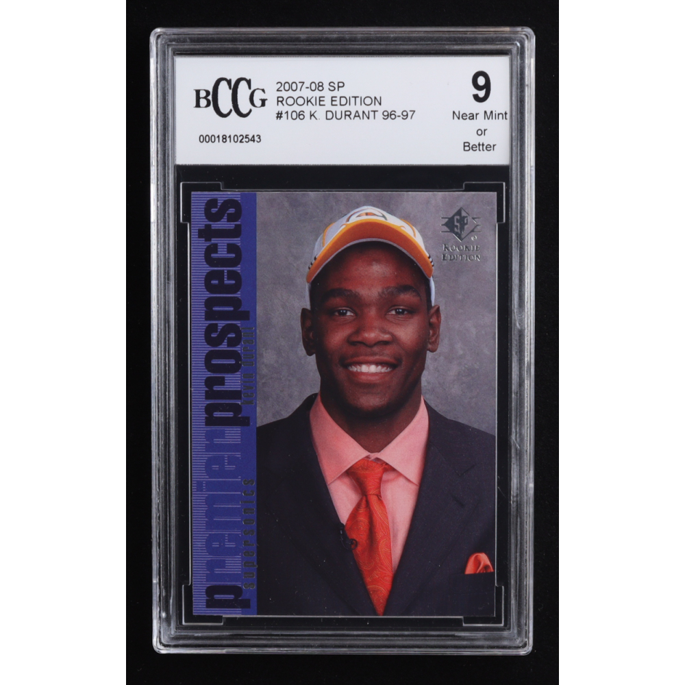 Kevin Durant 2007-08 SP Rookie Edition #106 96-97 RC (BCCG 9) at PristineAuction.com