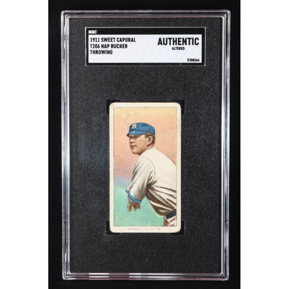 Nap Rucker 1909-11 T206 #418 Throwing (SGC Authentic) at PristineAuction.com