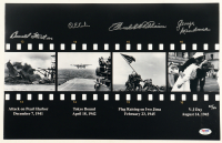 WWII Veterans Multi Signed 12x18 LE Film Strip Photograph "America at War" (PSA) x4 at PristineAuction.com