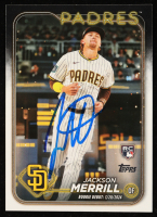 Jackson Merrill Signed 2024 Topps Update #US169 RC (JSA) at PristineAuction.com