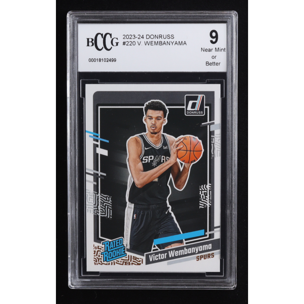 Victor Wembanyama 2023-24 Donruss #220 RC (BCCG 9) at PristineAuction.com