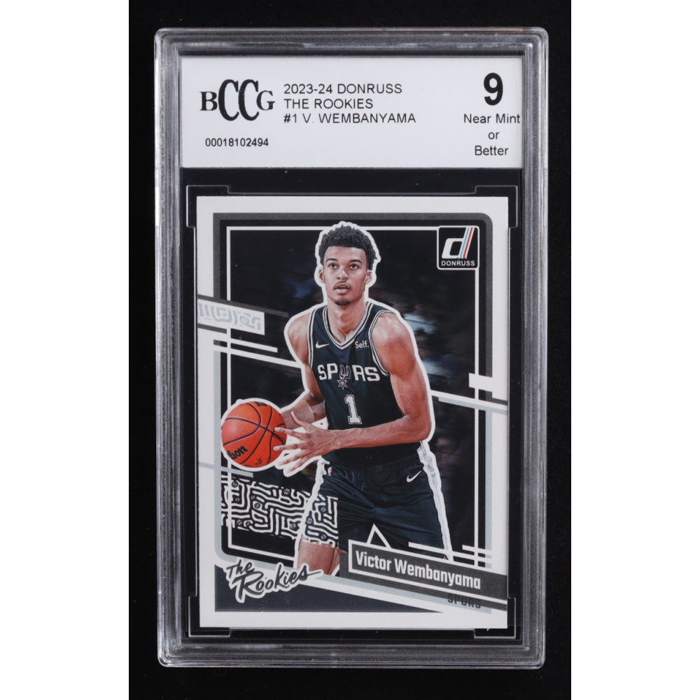 Victor Wembanyama 2023-24 Donruss The Rookies #1 RC (BCCG 9) at PristineAuction.com