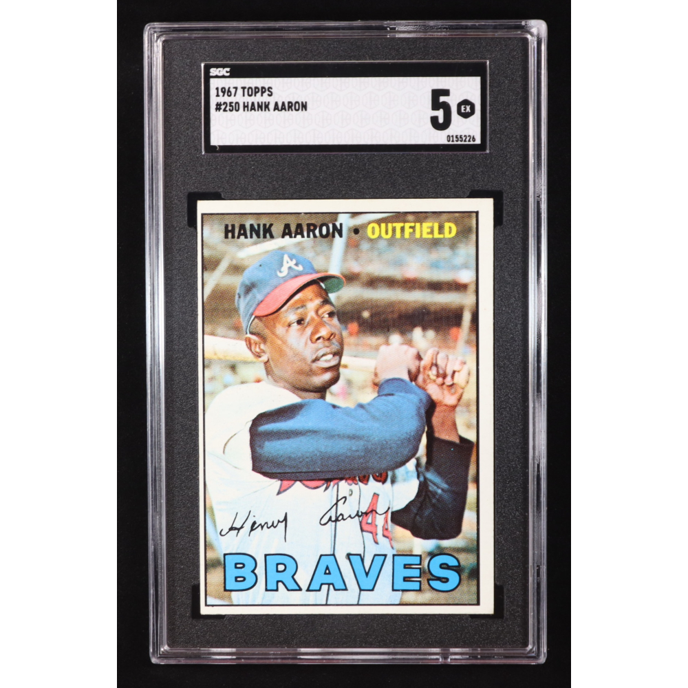 Hank Aaron 1967 Topps #250 (SGC 5) at PristineAuction.com