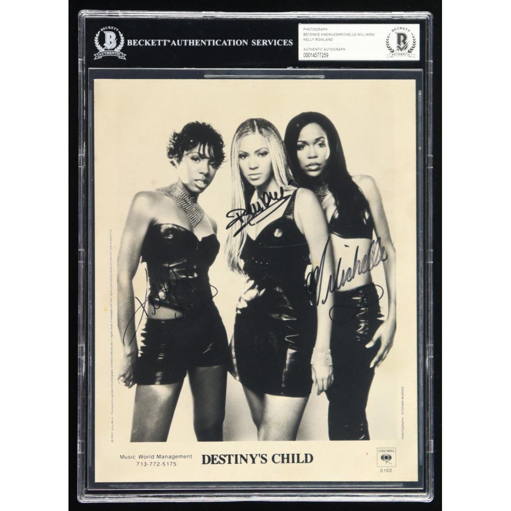 Beyonce Knowles, Michelle Williams & Kelly Rowland Signed 8x10 Photo ...